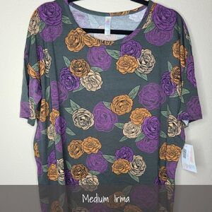 LuLaRoe Irma Tunic Medium Floral NEW